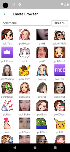Twitch Emotes for WhatsApp - Image screenshot of android app