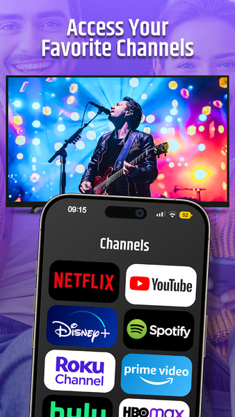 Roku Remote Control & TV Cast - عکس برنامه موبایلی اندروید