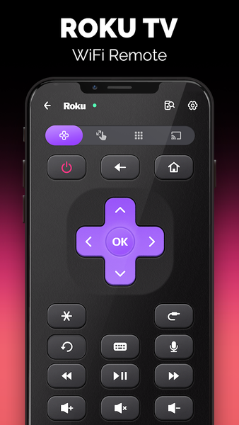 TV remote control for Roku - عکس برنامه موبایلی اندروید