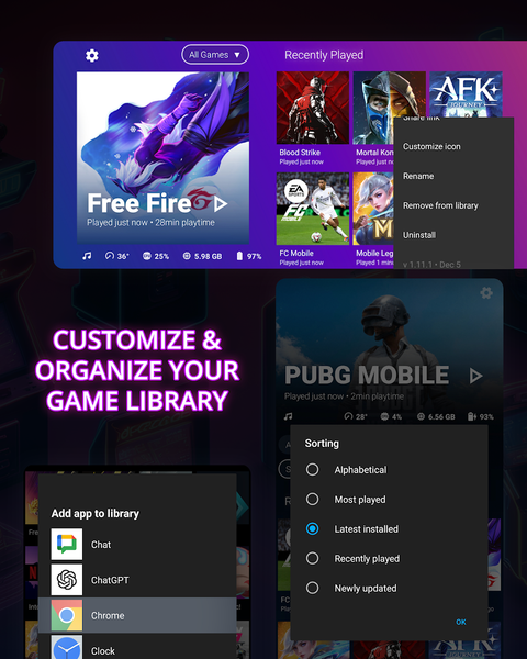 The Arcade: Game Launcher Hub - عکس برنامه موبایلی اندروید