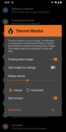 Thermal Monitor | Temperature - عکس برنامه موبایلی اندروید