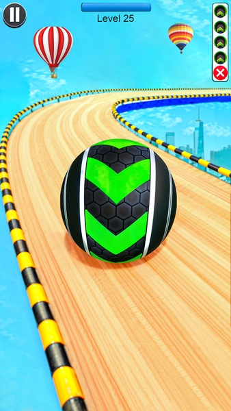 Sky Rolling Ball Master 3D - Gameplay image of android game