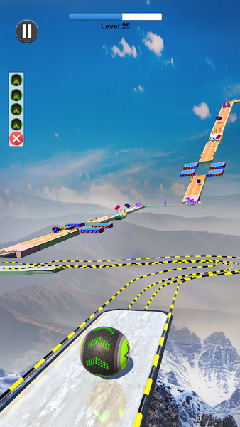 Sky Rolling Ball Master 3D - Gameplay image of android game