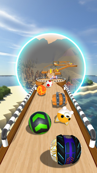 Rolling Ball Sky Escape - Gameplay image of android game
