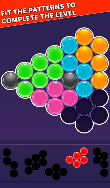 Bubble Tangram Puzzle Master - Gameplay image of android game