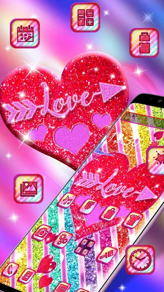 Romantic love theme list - Image screenshot of android app