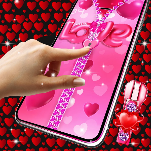 Romantic lock screen - Image screenshot of android app