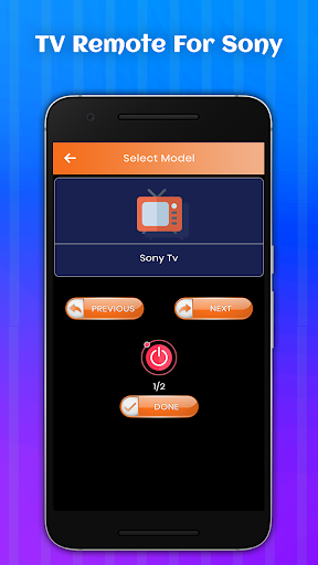 TV Remote Control For Sony - عکس برنامه موبایلی اندروید