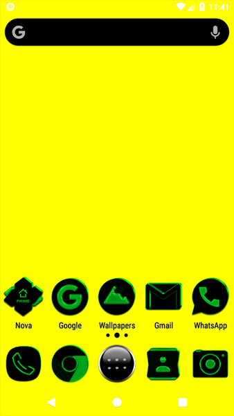 Black and Green Icon Pack - Image screenshot of android app