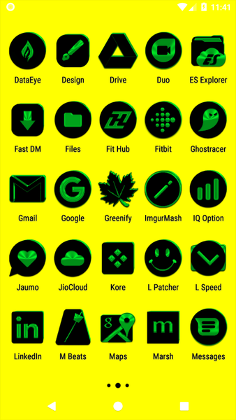 Black and Green Icon Pack - عکس برنامه موبایلی اندروید