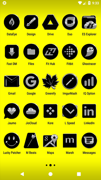 Black Icon Pack - عکس برنامه موبایلی اندروید