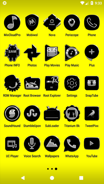 Black Icon Pack - عکس برنامه موبایلی اندروید
