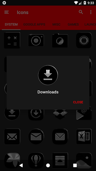Black Icon Pack - عکس برنامه موبایلی اندروید