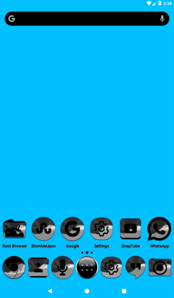 Half Light Black Icon Pack - Image screenshot of android app