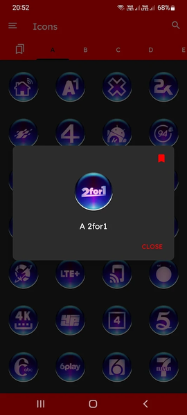 Black Pixl Glass Icon Pack - عکس برنامه موبایلی اندروید