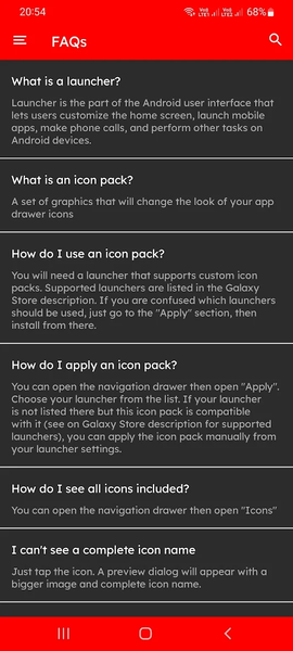 Black Pixl Glass Icon Pack - عکس برنامه موبایلی اندروید