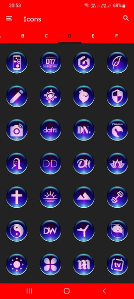 Black Pixl Glass Icon Pack - عکس برنامه موبایلی اندروید