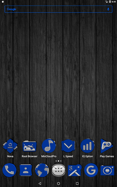 Blue Icon Pack - Image screenshot of android app
