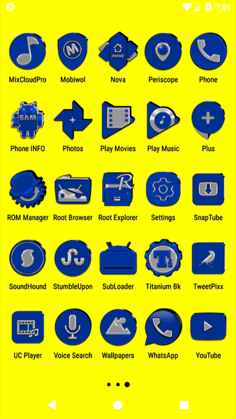 Blue Icon Pack - Image screenshot of android app