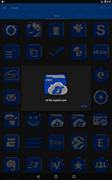 Blue Icon Pack - Image screenshot of android app