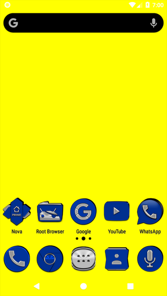 Blue Icon Pack - عکس برنامه موبایلی اندروید