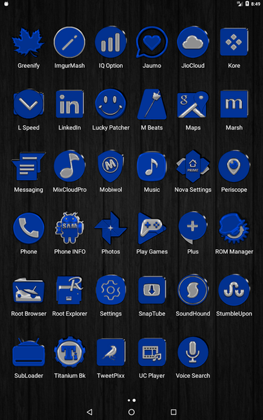 Blue Icon Pack - Image screenshot of android app