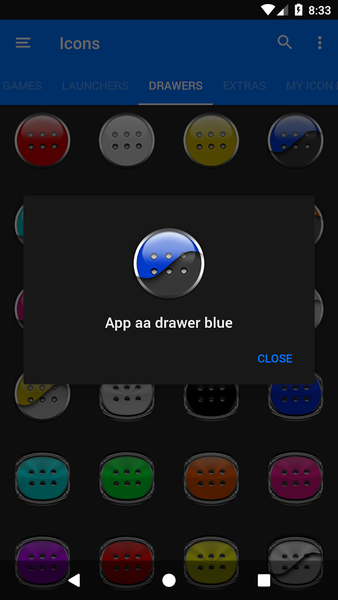 Blue Icon Pack - Image screenshot of android app