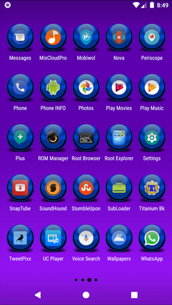 Blue Icon Pack Masked - Image screenshot of android app