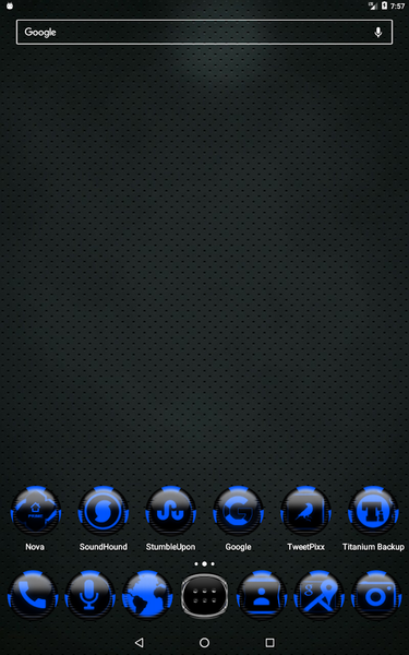 Blue Icon Pack Style 6 - Image screenshot of android app