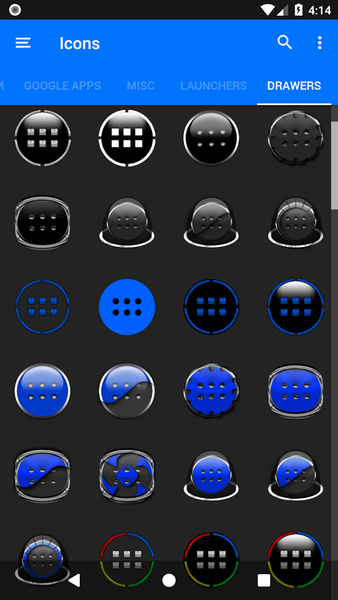 Oreo Blue Icon Pack P2 - Image screenshot of android app