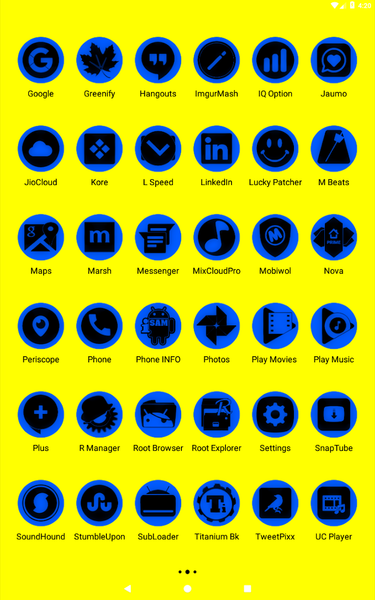 Oreo Blue Icon Pack P2 - Image screenshot of android app