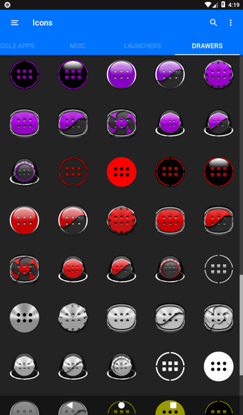 Oreo Blue Icon Pack P2 - Image screenshot of android app