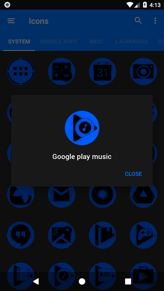 Oreo Blue Icon Pack P2 - Image screenshot of android app