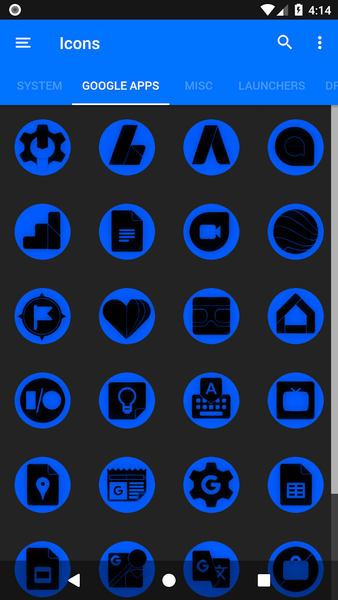 Oreo Blue Icon Pack P2 - Image screenshot of android app