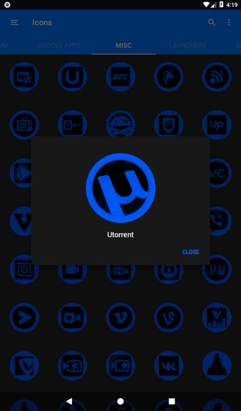 Oreo Blue Icon Pack P2 - Image screenshot of android app
