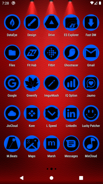 Oreo Blue Icon Pack P2 - Image screenshot of android app