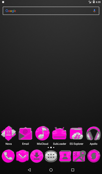 Bright Pink Icon Pack - عکس برنامه موبایلی اندروید