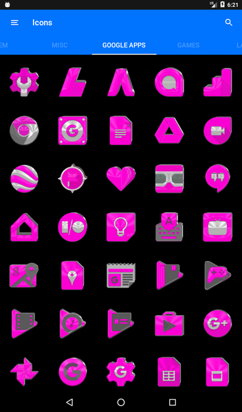Bright Pink Icon Pack - عکس برنامه موبایلی اندروید
