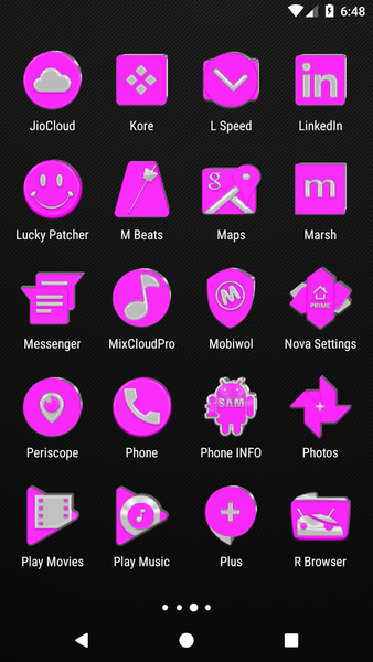 Bright Pink Icon Pack - عکس برنامه موبایلی اندروید
