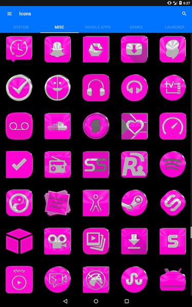 Bright Pink Icon Pack - عکس برنامه موبایلی اندروید
