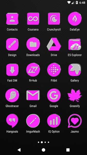 Bright Pink Icon Pack - عکس برنامه موبایلی اندروید