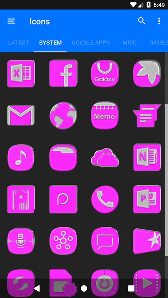 Bright Pink Icon Pack - عکس برنامه موبایلی اندروید