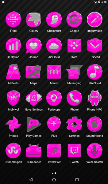 Bright Pink Icon Pack - عکس برنامه موبایلی اندروید