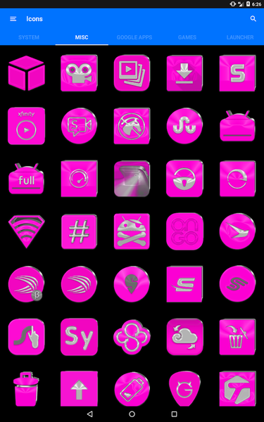 Bright Pink Icon Pack - عکس برنامه موبایلی اندروید