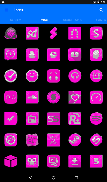 Bright Pink Icon Pack - عکس برنامه موبایلی اندروید