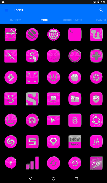 Bright Pink Icon Pack - عکس برنامه موبایلی اندروید