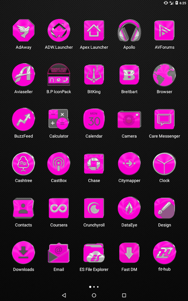 Bright Pink Icon Pack - عکس برنامه موبایلی اندروید