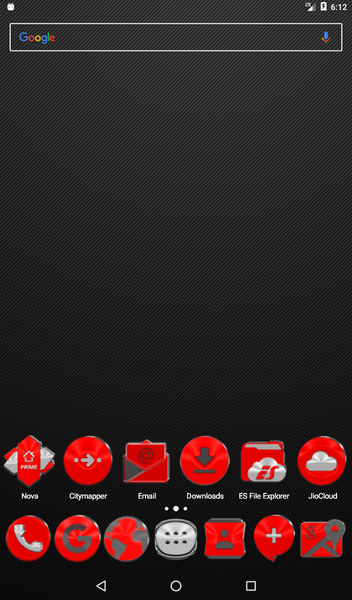 Bright Red Icon Pack - عکس برنامه موبایلی اندروید