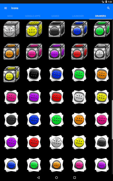 Bright Yellow Icon Pack - Image screenshot of android app