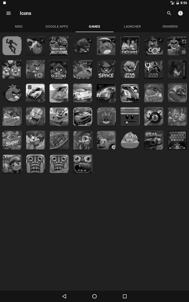 Black, Silver & Grey Icon Pack - Image screenshot of android app